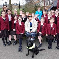 Guide Dog Sheba’s Visit Teaches Ashville Prep School Pupils About Charity’s Work 