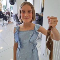 Belle Donates Her Hair To The Little Princess Trust