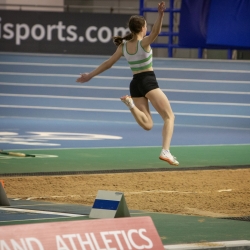 England Athletics National Indoor Championships Silver For Caitlin