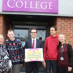 Josh Dean MP visits college to raise awareness