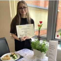 Year 11 Student Zara Wins District Round Of The Rotary Young Chef Competition! 