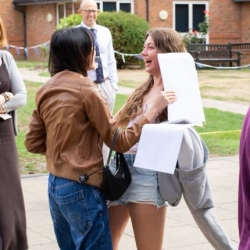 A celebration of GCSE results at Queen Anne’s Caversham
