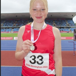 Abi McBriar Wins Silver Medal At England Schools Athletics Championships 