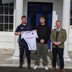 England Under 20 Rugby Star At Ryde School 