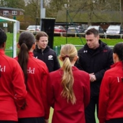 England International Rugby Player Zoe Harrison visits Lingfield