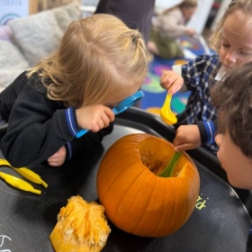 Reception Class Experience a Pumpkin Exploration! - Photo 2