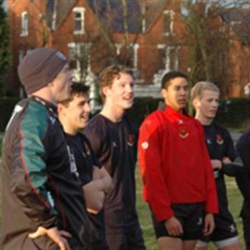 Rugby Star Trains With 1st XV - Photo 1