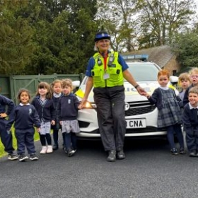 PCSO Magdalena Harvey visits King's Ely Acremont Nursery and Pre-Prep