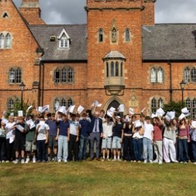 Ratcliffe College students celebrate GCSE success