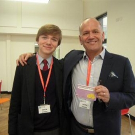 Business Leader and Dragon's Den Guru Doug Richards Inspires Oundle Schoolboy - Photo 1