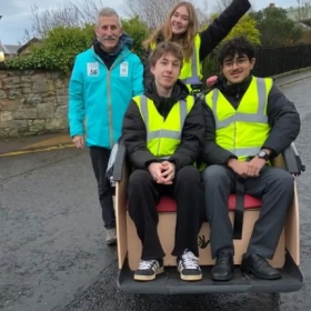 Students provide vital lifeline to care residents with Trishaw rides - Photo 2