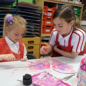 Pre School and Year 6 Children Working Together For Mother's Day - Photo 1