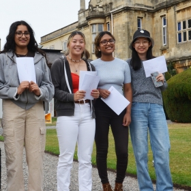 Badminton School students celebrate A Level success and now look forward to thriving in new surroundings.  - Photo 1