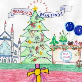 St Swithun’s Prep student wins Winchester MPs Christmas card design competition - Photo 2