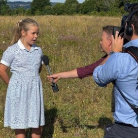St Swithun’s pupils star in national media as they help launch the Big Butterfly Count - Photo 2