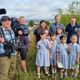St Swithun’s pupils star in national media as they help launch the Big Butterfly Count - Photo 3