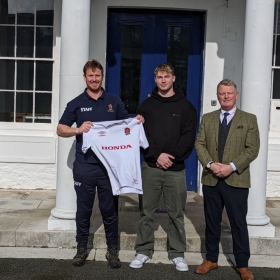England Under 20 Rugby Star At Ryde School 
