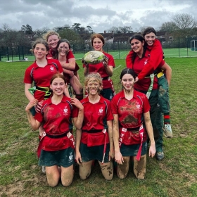 U13 Girls at Pennthorpe Tag Rugby festival - Photo 1