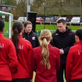 England International Rugby Player Zoe Harrison visits Lingfield