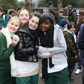 Box Hill School staff and students climb a snowy Box Hill - Photo 3