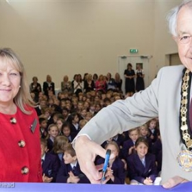 Mayor of Elmbridge opens impressive building at Weston Green School - Photo 1